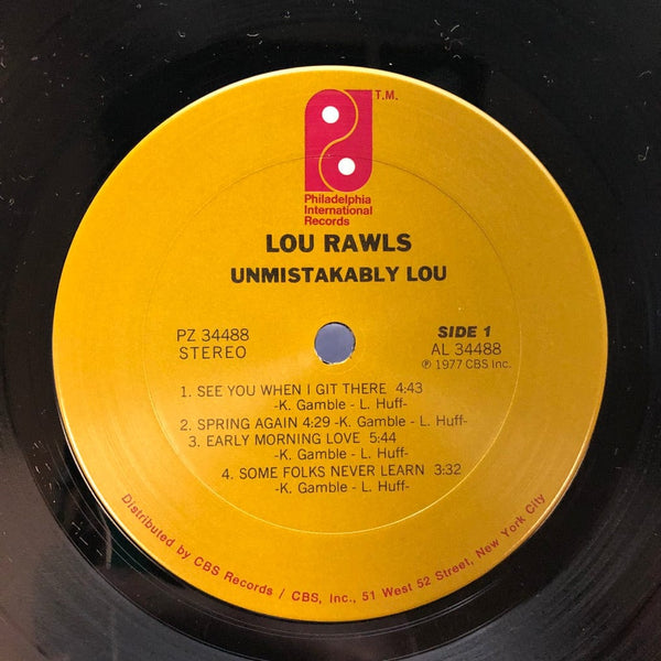 Used Vinyl Lou Rawls - Unmistakably Lou LP VG+/VG++ USED I012322-001