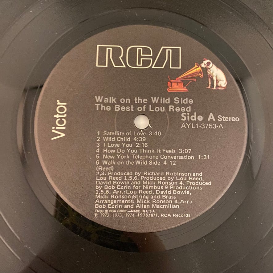 Lou Reed – Walk On The Wild Side - The Best Of Lou Reed LP USED NM/VG+ ...