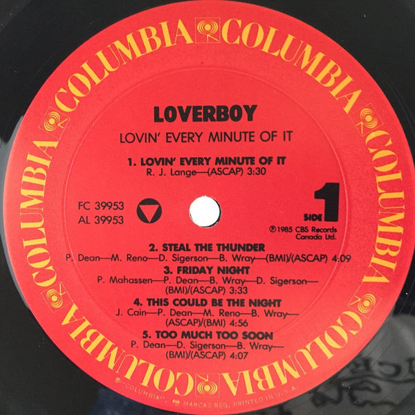 Used Vinyl Loverboy - Lovin Every Minute of It LP NM-VG++ USED 6594