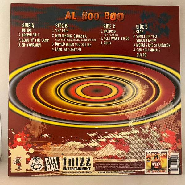 Used Vinyl Mac Dre – Al Boo Boo 2LP USED NM/NM Yellow/Orange Vinyl J081524-05