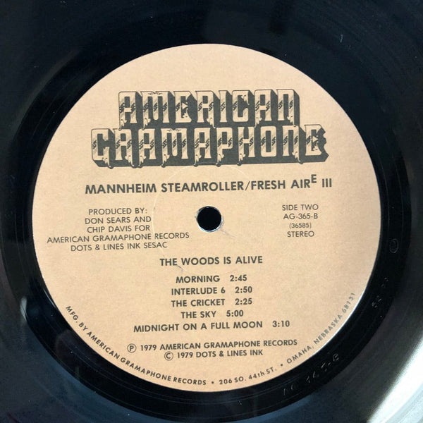 Used Vinyl Mannheim Steamroller - Fresh Aire III LP VG++/VG++ USED V1 021422-001
