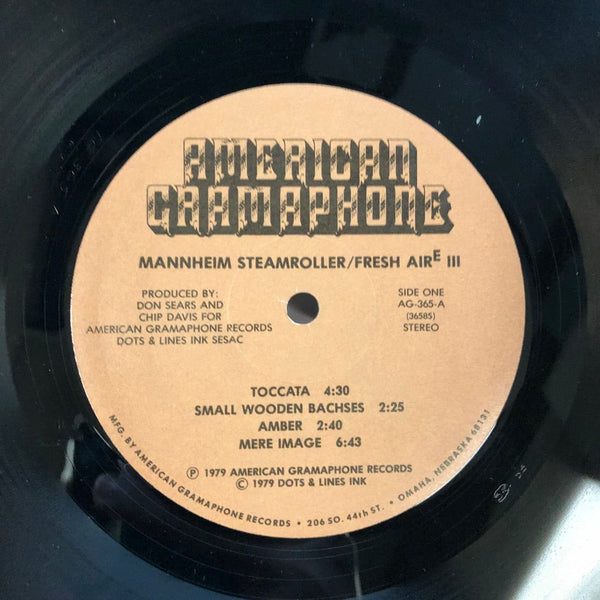 Used Vinyl Mannheim Steamroller - Fresh Aire III LP VG++/VG+ USED V2 021422-002