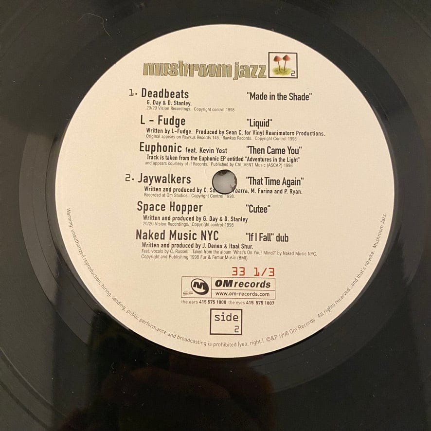 mushroom jazz 2 レコード 2LP 【公式通販】