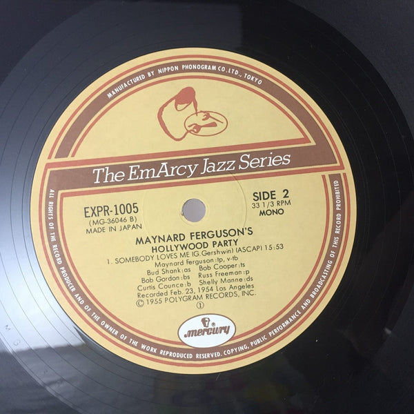 Used Vinyl Maynard Ferguson - Hollywood Party LP Japanese Import NM-VG++ USED 8531