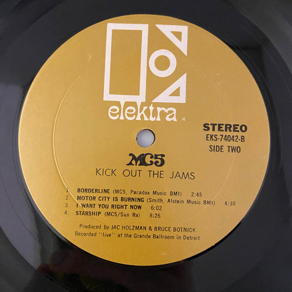 MC5 - KICK OUT THE JAMS ORIG UNCENSORED / NOTES VG++ RED LABEL