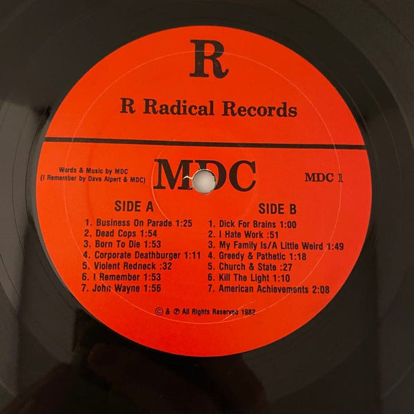 Used Vinyl MDC – Millions Of Dead Cops LP USED VG+/G+ J120723-03
