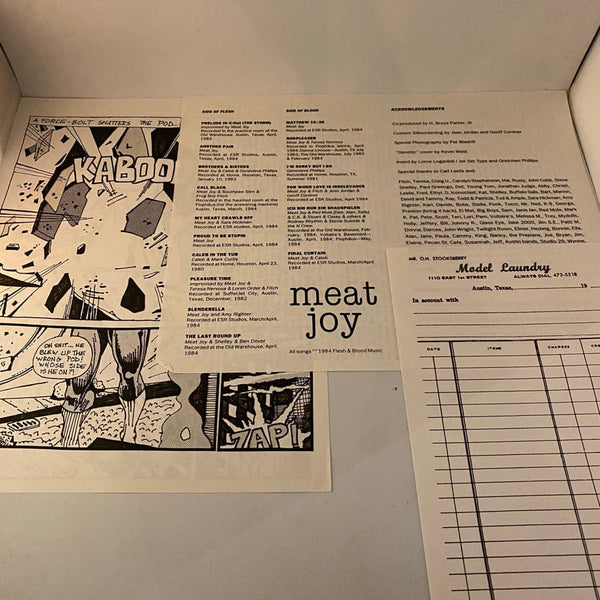 Used Vinyl Meat Joy – Meat Joy LP USED VG++/VG+ 1984 Pressing Silkscreened Cover J081824-20