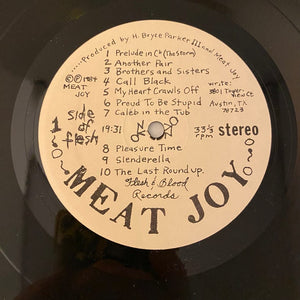 Used Vinyl Meat Joy – Meat Joy LP USED VG++/VG+ 1984 Pressing Silkscreened Cover J081824-20
