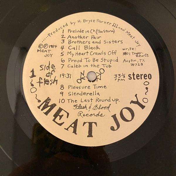 Used Vinyl Meat Joy – Meat Joy LP USED VG++/VG+ 1984 Pressing Silkscreened Cover J081824-20