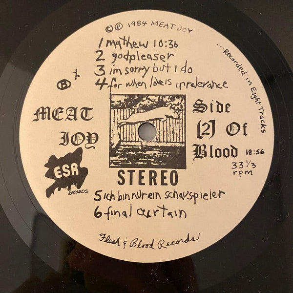 Used Vinyl Meat Joy – Meat Joy LP USED VG++/VG+ 1984 Pressing Silkscreened Cover J081824-20