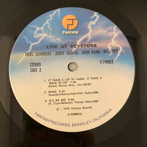 Used Vinyl Merl Saunders, Jerry Garcia, John Kahn, Bill Vitt – Live At Keystone 2LP USED VG++/VG+ 1976 Pressing J050924-09