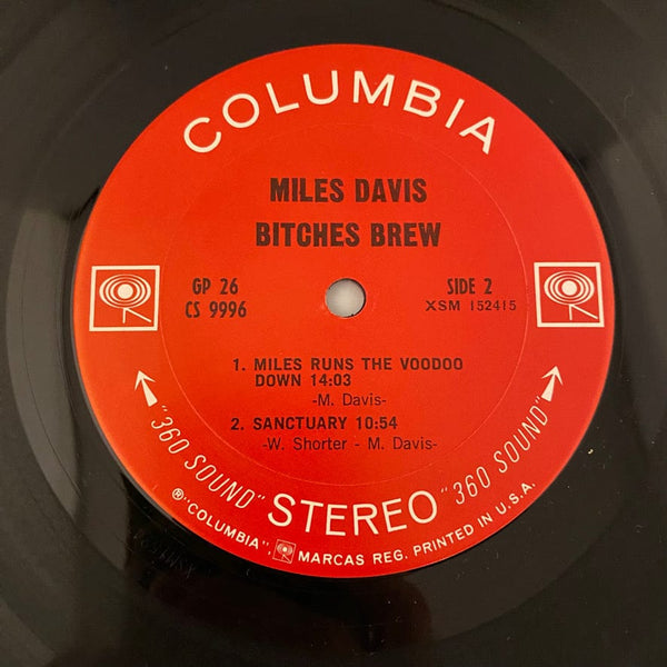 Used Vinyl Miles Davis – Bitches Brew 2LP USED NM/VG+ 1970 Pressing J070524-17