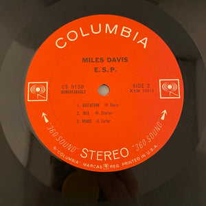 Used Vinyl Miles Davis – E.S.P. LP USED VG+/VG Original Pressing J040724-02