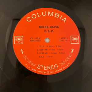 Used Vinyl Miles Davis – E.S.P. LP USED VG+/VG Original Pressing J040724-02