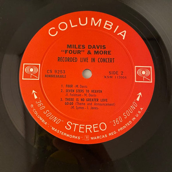 Used Vinyl Miles Davis – 'Four' & More - Recorded Live In Concert LP USED VG++/VG 1966 Pressing J060724-06