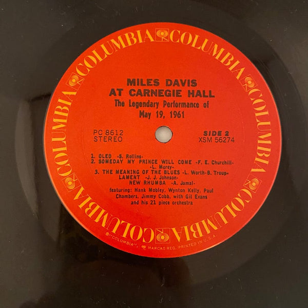 Used Vinyl Miles Davis – Miles Davis At Carnegie Hall LP USED NM/VG+ 1971 Pressing J072824-01