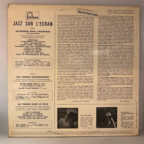 Used Vinyl Miles Davis Quintet / Art Blakey And The Jazz Messengers / Barney Wilen – Jazz Sur L'écran LP USED VG++/VG+ French Pressing J060724-11