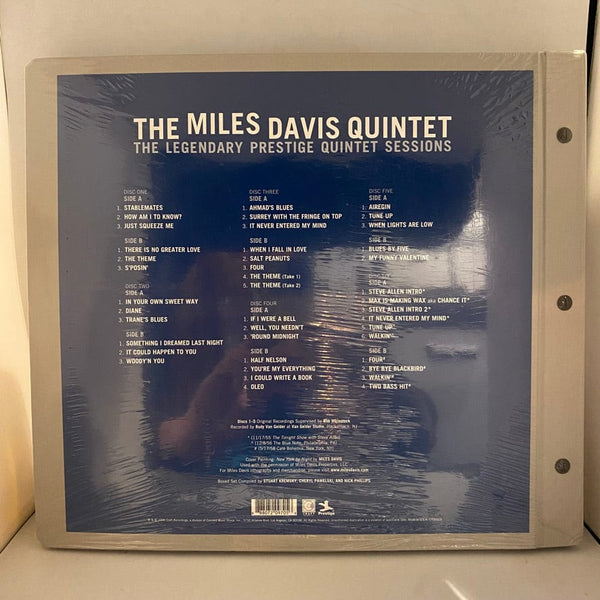 Used Vinyl Miles Davis Quintet – The Legendary Prestige Quintet Sessions 6LP Box Set USED NOS STILL SEALED 180 Gram J101424-17