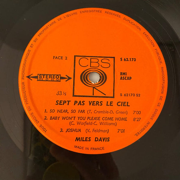 Used Vinyl Miles Davis – Sept Pas Vers Le Ciel LP USED VG+/VG French Pressing J060724-09