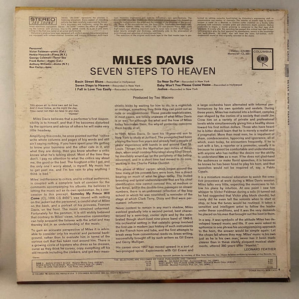 Used Vinyl Miles Davis – Seven Steps To Heaven LP USED VG+/VG 1963 Original Pressing J040724-03