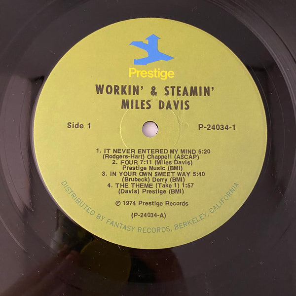 Used Vinyl Miles Davis – Workin' And Steamin' 2LP USED VG++/VG J060724-08