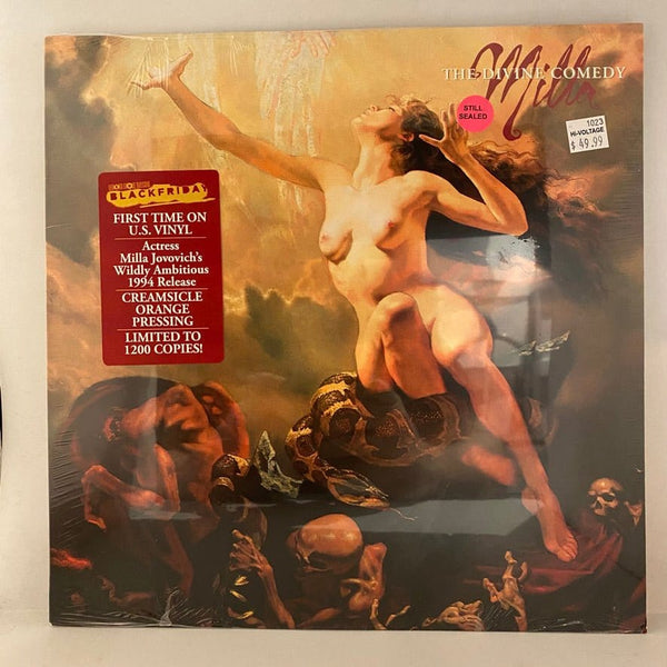 Used Vinyl Milla Jovovich – The Divine Comedy LP USED NOS STILL SEALED Orange Vinyl J101923-03