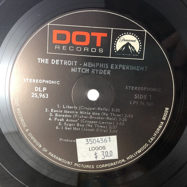 Used Vinyl Mitch Ryder - The Detroit-Memphis Experiment LP NM-VG USED 10176