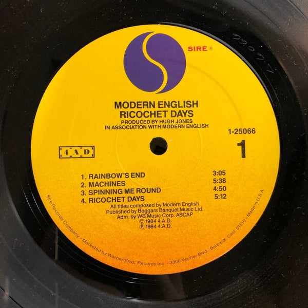 Used Vinyl Modern English - Ricochet Days LP VG+/VG+ USED 020722-025
