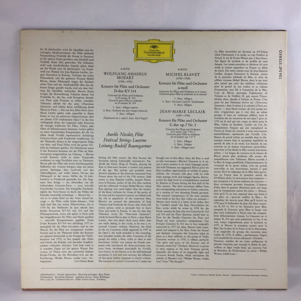 Used Vinyl Mozart Blavet Leclair - Virtuose Flotenkonzerte LP VG++-VG++ USED 6632