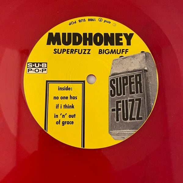 Used Vinyl Mudhoney – Superfuzz Bigmuff LP USED NM/NM 1992 Pressing Red Vinyl J120823-08