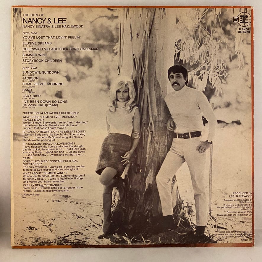 Nancy Sinatra & Lee Hazlewood – Nancy & Lee LP USED VG+/VG+ 1968