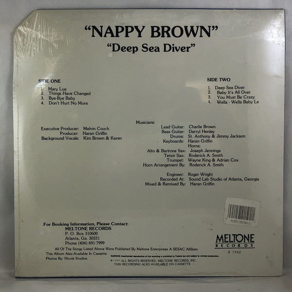 Used Vinyl Nappy Brown - Deep Sea Diver LP SEALED NOS USED 11662