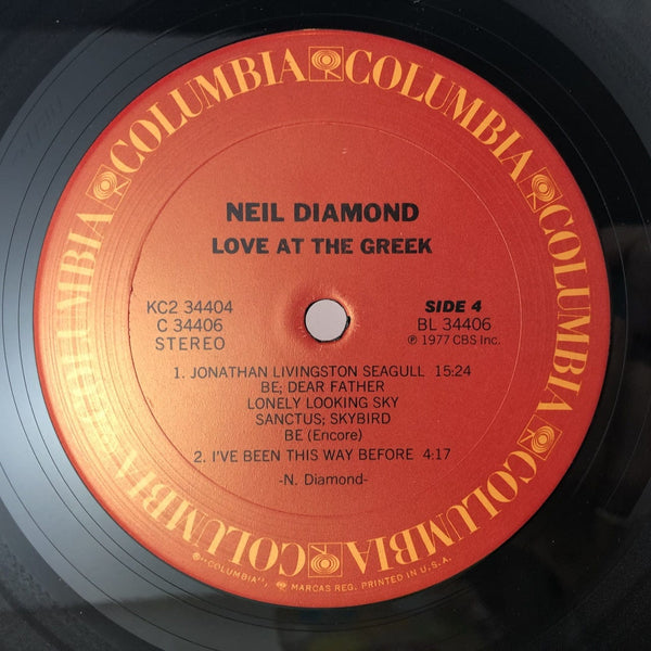 Used Vinyl Neil Diamond - Live at the Greek LP VG++-VG USED 9726