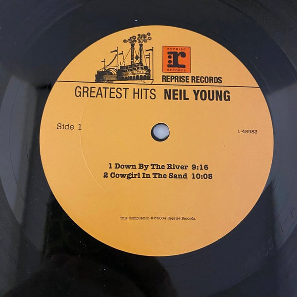 Used Vinyl Neil Young – Greatest Hits 2LP USED VG++/VG++ 200 Gram Quiex SV-P Audiophile Pressing w/ Blue Vinyl 7" J120123-16