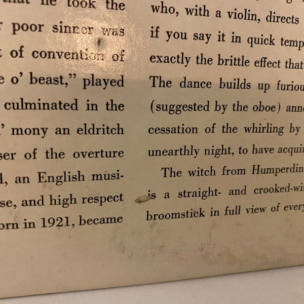 Used Vinyl New Symphony Orchestra Of London, Alexander Gibson – Witches' Brew LP USED VG/VG+ 1958 Pressing J101323-20