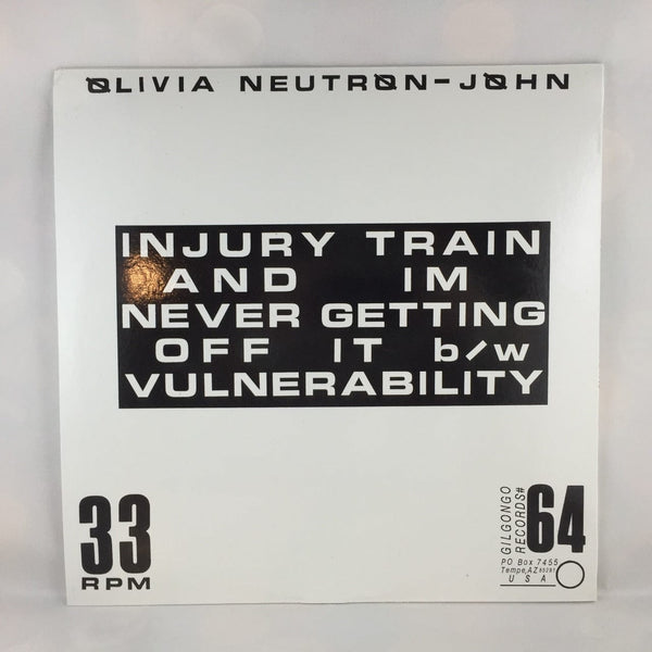 Used Vinyl Olivia Neutron-John - Injury Train and I'm Never Getting Off It 12" Single NM-NM USED 5809