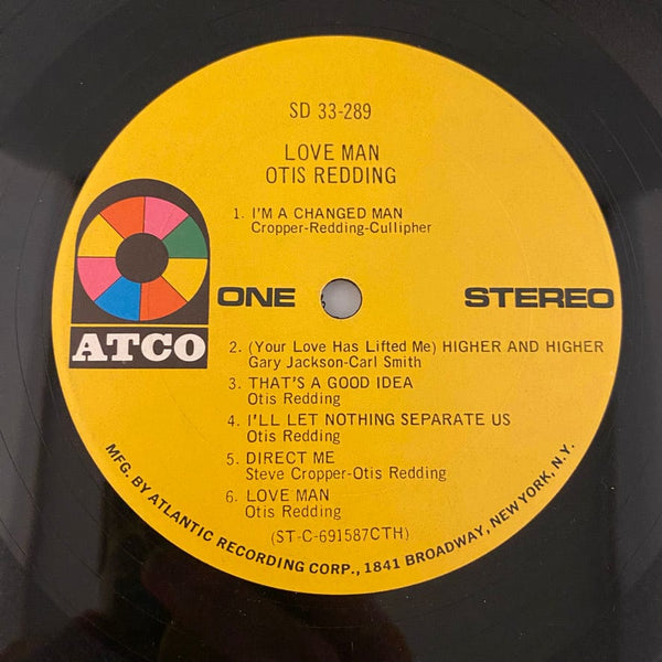 Used Vinyl Otis Redding – Love Man LP USED VG++/VG+ 1969 Pressing J050924-03