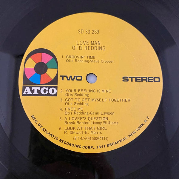 Used Vinyl Otis Redding – Love Man LP USED VG++/VG+ 1969 Pressing J050924-03