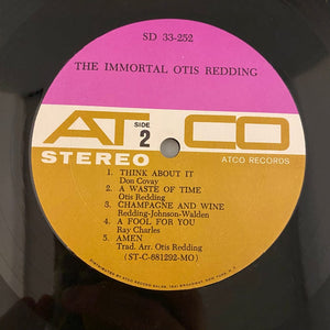 Used Vinyl Otis Redding – The Immortal Otis Redding LP USED VG++/VG++ 1968 Pressing J050924-04