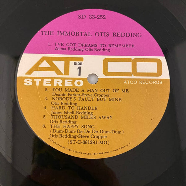 Used Vinyl Otis Redding – The Immortal Otis Redding LP USED VG++/VG++ 1968 Pressing J050924-04