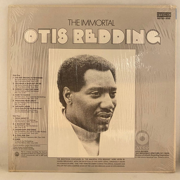 Used Vinyl Otis Redding – The Immortal Otis Redding LP USED VG++/VG++ 1968 Pressing J050924-04