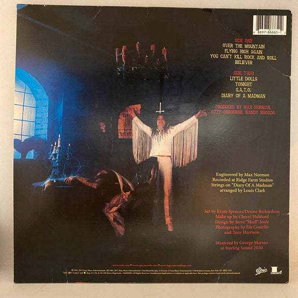 Used Vinyl Ozzy Osbourne – Diary Of A Madman LP USED VG+/VG 2011 Pressing 30th Anniversary J080224-08