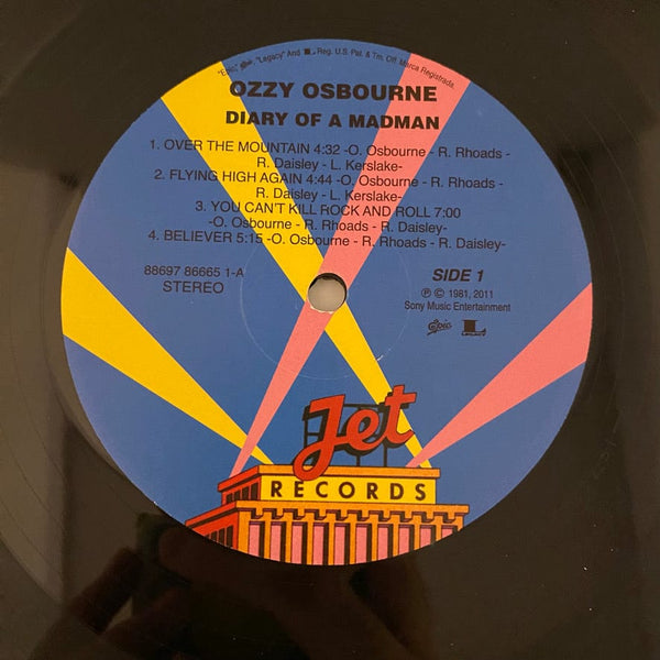 Used Vinyl Ozzy Osbourne – Diary Of A Madman LP USED VG+/VG 2011 Pressing 30th Anniversary J080224-08