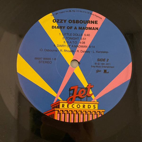 Used Vinyl Ozzy Osbourne – Diary Of A Madman LP USED VG+/VG 2011 Pressing 30th Anniversary J080224-08