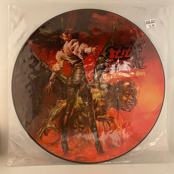 Ozzy Osbourne – The Ultimate Sin LP USED NM/VG Picture Disc – Hi
