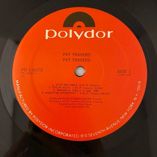 Used Vinyl Pat Travers – Pat Travers LP USED NM/VG+ J092223-03