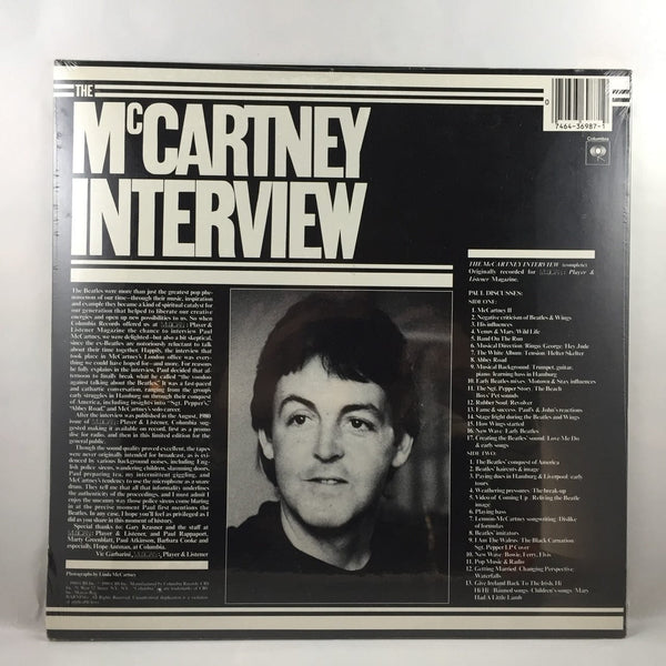 Used Vinyl Paul McCartney - The McCartney Interview LP SEALED NOS USED V2 5507