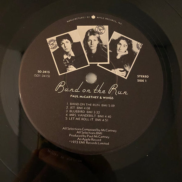 Used Vinyl Paul McCartney & Wings – Band On The Run LP USED VG+/VG 1976 Pressing J081824-06