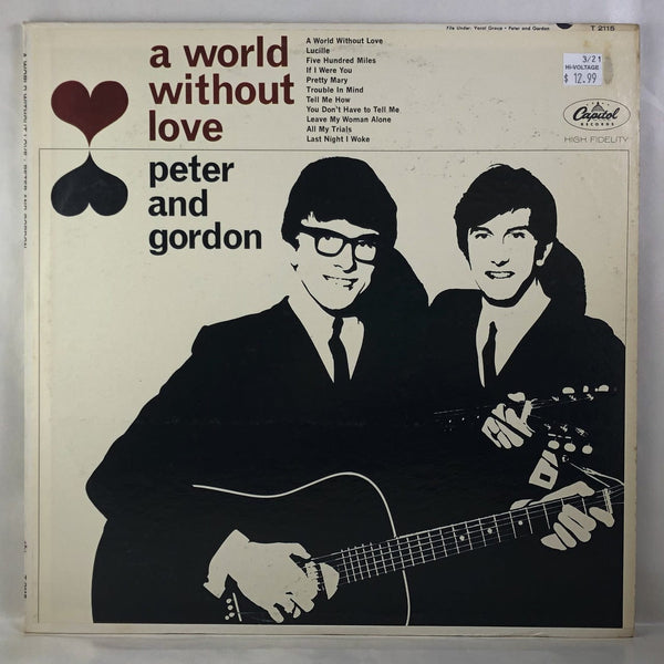 Used Vinyl Peter and Gordon - A World Without Love LP VG-VG+ USED 11763