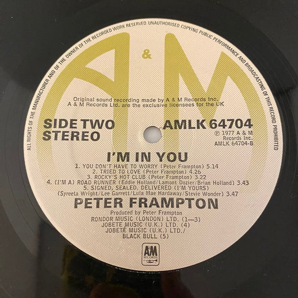 Used Vinyl Peter Frampton – I'm In You LP USED NM/NM UK Pressing J102922-11